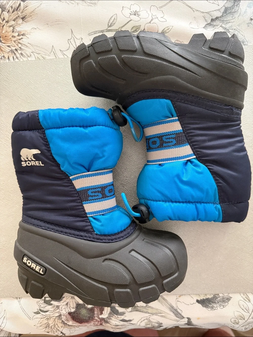 Sorel Kids Blue and Black Insulated Snow Boots